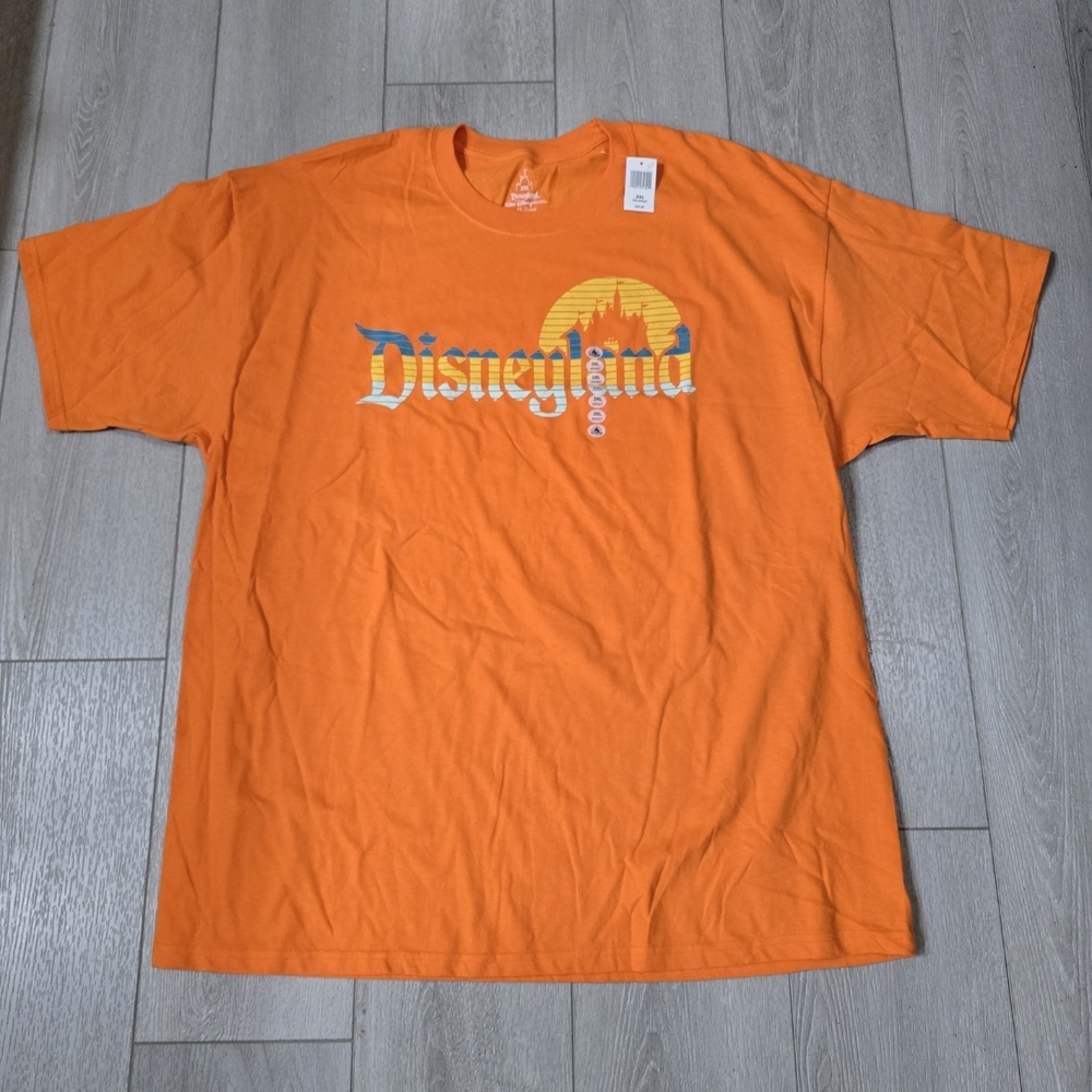 Disneyland Resort Hanes Orange Short Sleeve Tee for Everyday Comfort XXL
